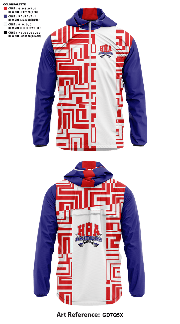 Windbreaker, Holly Hill Academy Football, Football, Teamtime, Team time, sublimation, custom sports apparel, team uniforms, spirit wear, spiritwear, sports uniforms, custom shirts, team store, custom team store, fundraiser sports, apparel fundraiser