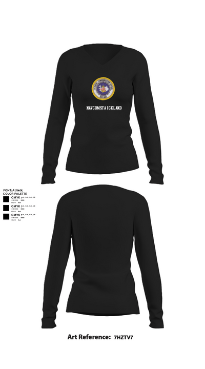 NAVCOMSTA Iceland 85823071 Women's Long Sleeve V-neck Shirt - 21
