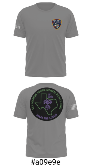 Short Sleeve Performance Shirt, SMPD Mental Health Unit, Police, Teamtime, Team time, sublimation, custom sports apparel, team uniforms, spirit wear, spiritwear, sports uniforms, custom shirts, team store, custom team store, fundraiser sports, apparel fundraiser