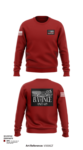Crew Neck Sweatshirt, 629, Fire Department, Teamtime, Team time, sublimation, custom sports apparel, team uniforms, spirit wear, spiritwear, sports uniforms, custom shirts, team store, custom team store, fundraiser sports, apparel fundraiser