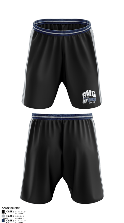 GMG Senior High School Cheer 9445649 Athletic Shorts With Pockets - 2