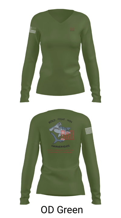 465 EVCC 45637531 Women's Long Sleeve V-neck Shirt - 57