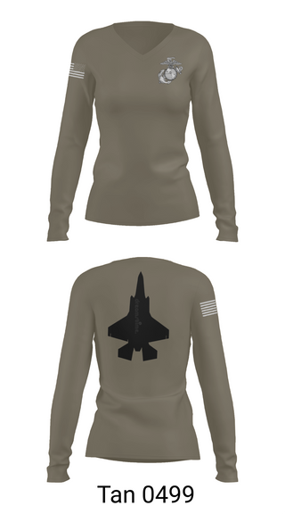 Womens Long Sleeve Vneck Shirt, Mals 12, Marines, Teamtime, Team time, sublimation, custom sports apparel, team uniforms, spirit wear, spiritwear, sports uniforms, custom shirts, team store, custom team store, fundraiser sports, apparel fundraiser
