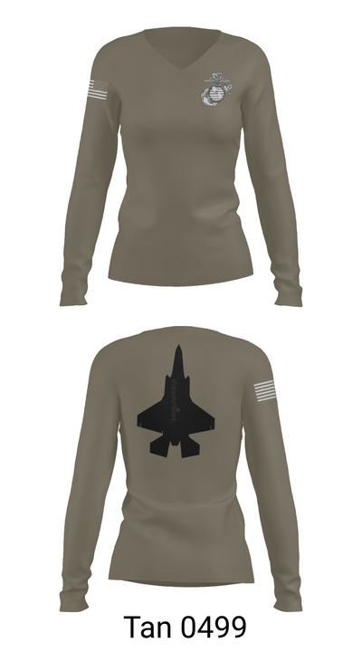 Mals 12 70520934 Women's Long Sleeve V-neck Shirt - 77