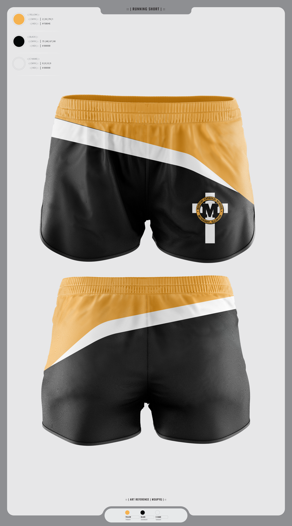 Womens Shorts, Montini Catholic School, Spirit Store, Teamtime, Team time, sublimation, custom sports apparel, team uniforms, spirit wear, spiritwear, sports uniforms, custom shirts, team store, custom team store, fundraiser sports, apparel fundraiser