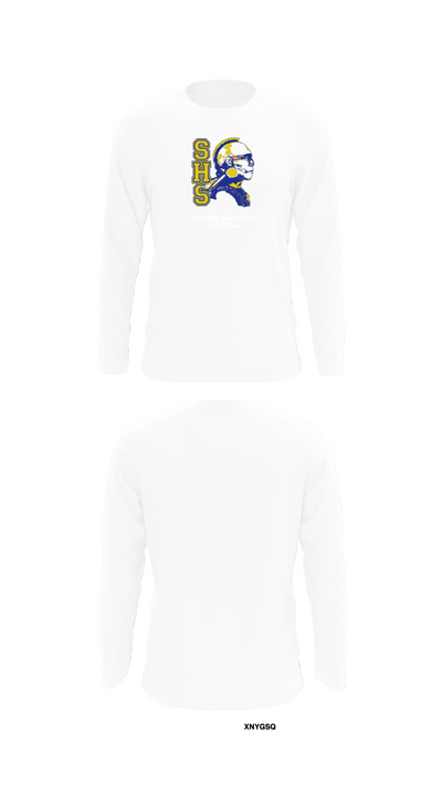 Stafford High School Basketball 81575563 Long Sleeve Performance Shirt - 8