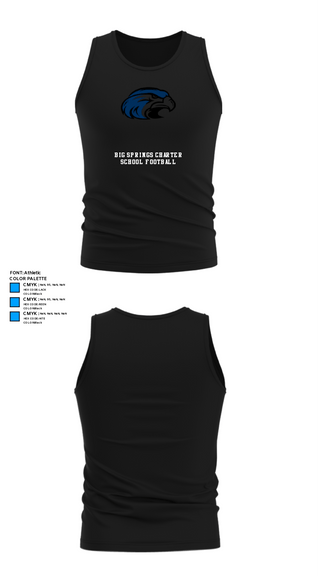 Tank Top, Big Springs Charter School Football, Football, Teamtime, Team time, sublimation, custom sports apparel, team uniforms, spirit wear, spiritwear, sports uniforms, custom shirts, team store, custom team store, fundraiser sports, apparel fundraiser