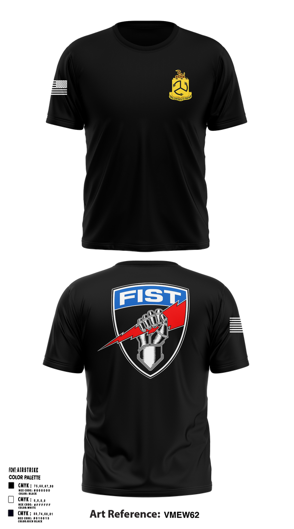 1-200 Infantry Old School Cotton Feel Shirt - 1