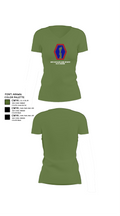 100th Battalion 442nd Infantry Delta dragons 60081058 Women's Short Sleeve V-neck Shirt - 44