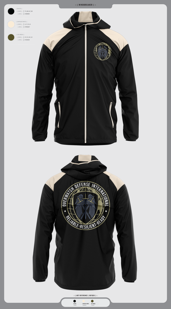 Windbreaker, Overwatch Defense International, , Teamtime, Team time, sublimation, custom sports apparel, team uniforms, spirit wear, spiritwear, sports uniforms, custom shirts, team store, custom team store, fundraiser sports, apparel fundraiser