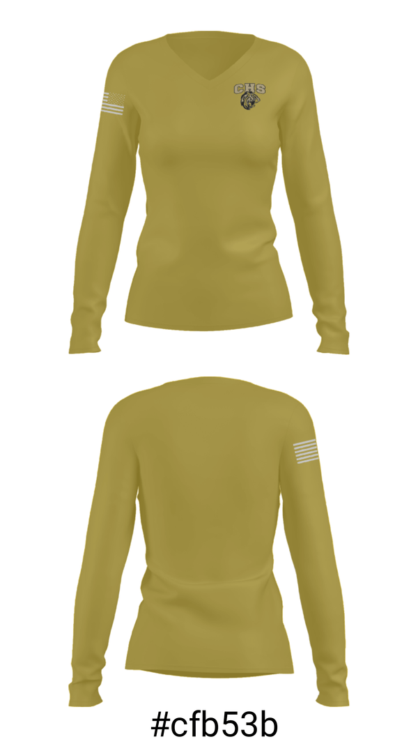 Women's Long Sleeve Vneck Shirt, Conroe High School Tennis, Tennis, Teamtime, Team time, sublimation, custom sports apparel, team uniforms, spirit wear, spiritwear, sports uniforms, custom shirts, team store, custom team store, fundraiser sports, apparel fundraiser