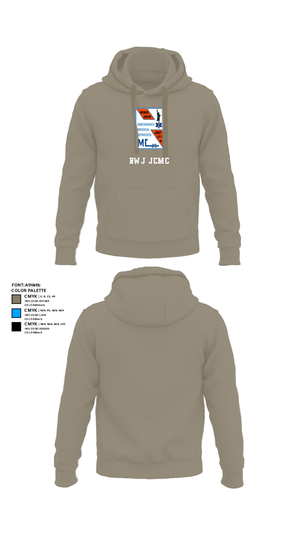 Hoodie, RWJ JCMC, Fire Department, Teamtime, Team time, sublimation, custom sports apparel, team uniforms, spirit wear, spiritwear, sports uniforms, custom shirts, team store, custom team store, fundraiser sports, apparel fundraiser