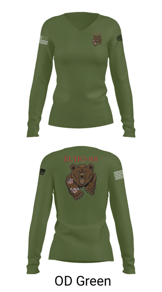 Womens Long Sleeve Vneck Shirt, ECHO-88, , Teamtime, Team time, sublimation, custom sports apparel, team uniforms, spirit wear, spiritwear, sports uniforms, custom shirts, team store, custom team store, fundraiser sports, apparel fundraiser