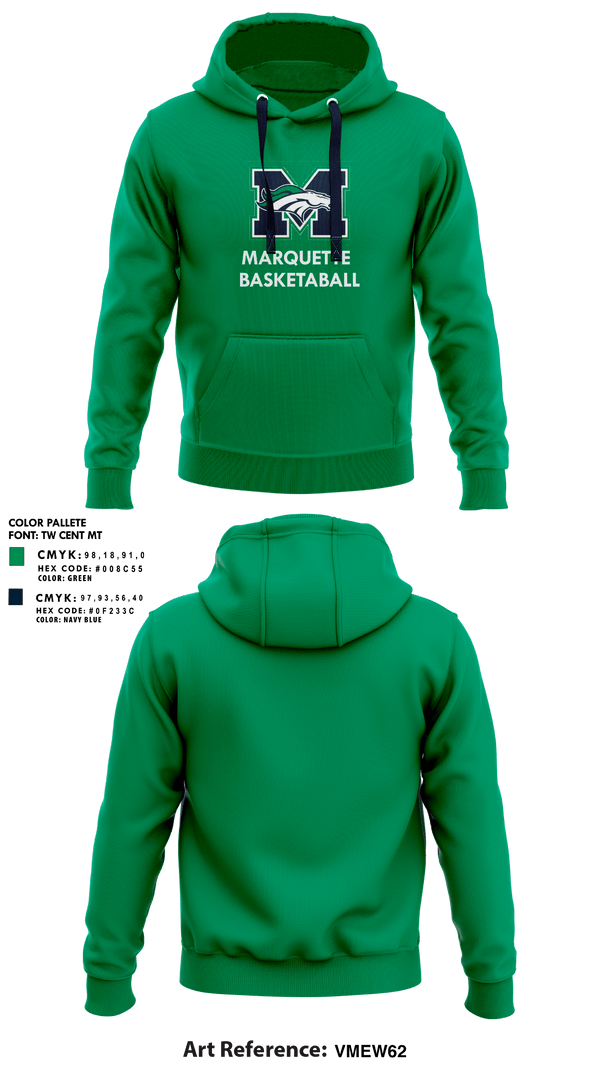 Hoodie, Marquette High School Basketball, Men's Basketball, Teamtime, Team time, sublimation, custom sports apparel, team uniforms, spirit wear, spiritwear, sports uniforms, custom shirts, team store, custom team store, fundraiser sports, apparel fundraiser