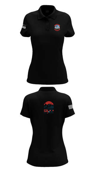 Womens Short Sleeve Performance Polo, 75 HCOS SGGD, Air Force, Teamtime, Team time, sublimation, custom sports apparel, team uniforms, spirit wear, spiritwear, sports uniforms, custom shirts, team store, custom team store, fundraiser sports, apparel fundraiser