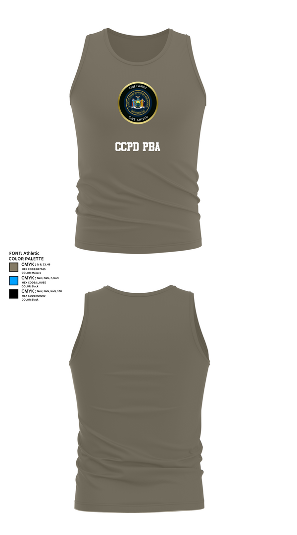 Tank Top, CCPD PBA, , Teamtime, Team time, sublimation, custom sports apparel, team uniforms, spirit wear, spiritwear, sports uniforms, custom shirts, team store, custom team store, fundraiser sports, apparel fundraiser