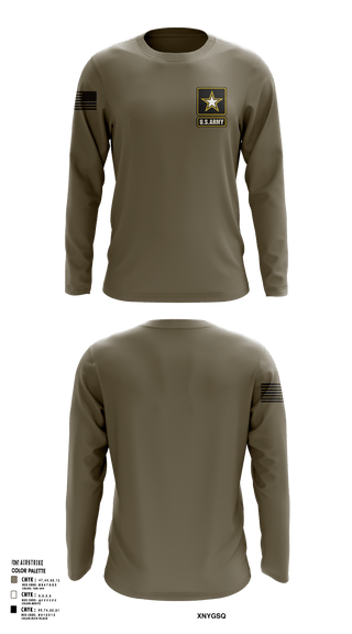 Long Sleeve Performance Shirt, C 232, Army, Teamtime, Team time, sublimation, custom sports apparel, team uniforms, spirit wear, spiritwear, sports uniforms, custom shirts, team store, custom team store, fundraiser sports, apparel fundraiser