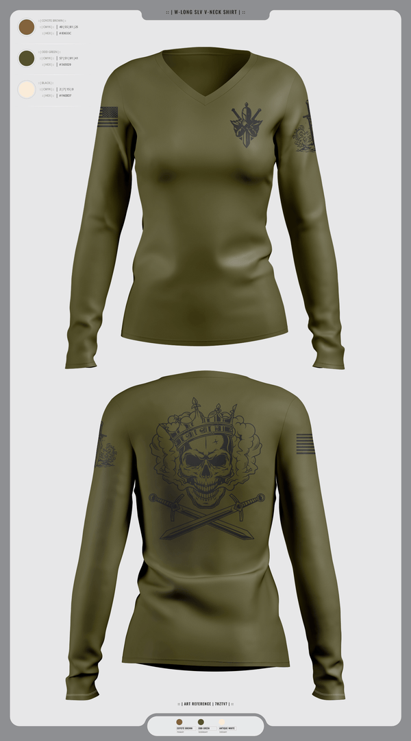 Womens Long Sleeve Vneck Shirt 1, Forge, , Teamtime, Team time, sublimation, custom sports apparel, team uniforms, spirit wear, spiritwear, sports uniforms, custom shirts, team store, custom team store, fundraiser sports, apparel fundraiser
