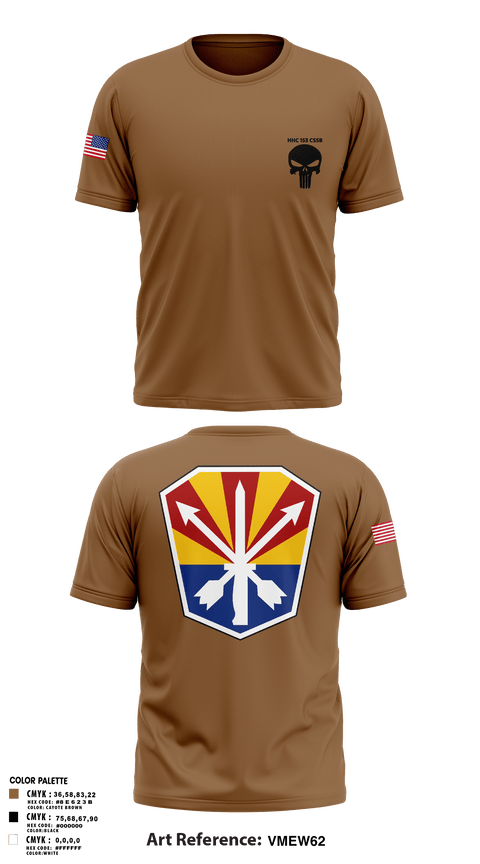 Short Sleeve Performance Shirt, HHC 153 CSSB, National Guard, Teamtime, Team time, sublimation, custom sports apparel, team uniforms, spirit wear, spiritwear, sports uniforms, custom shirts, team store, custom team store, fundraiser sports, apparel fundraiser