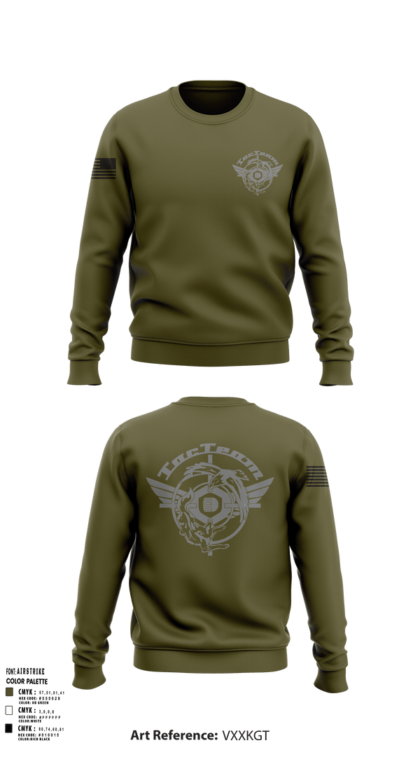 Crew Neck Sweatshirt, TacTeam, Army, Teamtime, Team time, sublimation, custom sports apparel, team uniforms, spirit wear, spiritwear, sports uniforms, custom shirts, team store, custom team store, fundraiser sports, apparel fundraiser