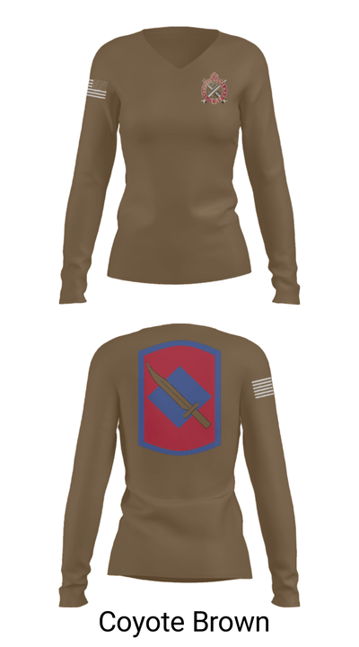 Fox Company 39th BSB (FA FSC) 47810185 Women's Long Sleeve V-neck Shirt - 19