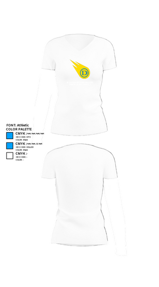 Womens Short Sleeve Vneck Shirt, De La Salle Institute-Institute Campus Cross Country, Cross Country, Teamtime, Team time, sublimation, custom sports apparel, team uniforms, spirit wear, spiritwear, sports uniforms, custom shirts, team store, custom team store, fundraiser sports, apparel fundraiser