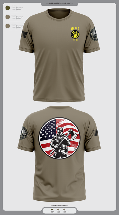 OCS BRAVO CO 002-25 55485287 Short Sleeve Performance Shirt - 2