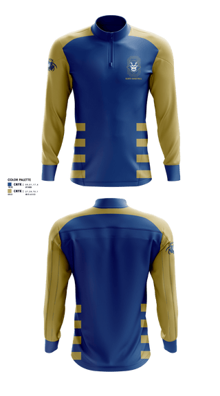 Quarter Zip Jacket, Oconto High School Basketball, Men's Basketball, Teamtime, Team time, sublimation, custom sports apparel, team uniforms, spirit wear, spiritwear, sports uniforms, custom shirts, team store, custom team store, fundraiser sports, apparel fundraiser