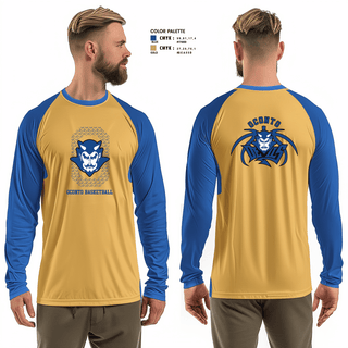 Long Sleeve Performance Shirt, Oconto High School Basketball, Men's Basketball, Teamtime, Team time, sublimation, custom sports apparel, team uniforms, spirit wear, spiritwear, sports uniforms, custom shirts, team store, custom team store, fundraiser sports, apparel fundraiser