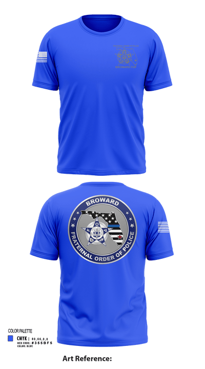 Broward Fraternal Order of Police 91005967 Short Sleeve Performance Shirt - 115