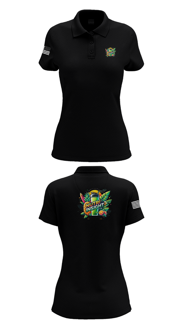 Womens Short Sleeve Performance Polo, Nutrinsight, , Teamtime, Team time, sublimation, custom sports apparel, team uniforms, spirit wear, spiritwear, sports uniforms, custom shirts, team store, custom team store, fundraiser sports, apparel fundraiser