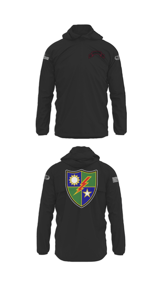 Windbreaker, 75th Ranger Regiment, Army, Teamtime, Team time, sublimation, custom sports apparel, team uniforms, spirit wear, spiritwear, sports uniforms, custom shirts, team store, custom team store, fundraiser sports, apparel fundraiser