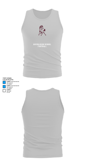 Tank Top, Bovina High School Football, Football, Teamtime, Team time, sublimation, custom sports apparel, team uniforms, spirit wear, spiritwear, sports uniforms, custom shirts, team store, custom team store, fundraiser sports, apparel fundraiser