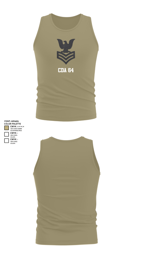 Tank Top, CDA 64, Navy, Teamtime, Team time, sublimation, custom sports apparel, team uniforms, spirit wear, spiritwear, sports uniforms, custom shirts, team store, custom team store, fundraiser sports, apparel fundraiser