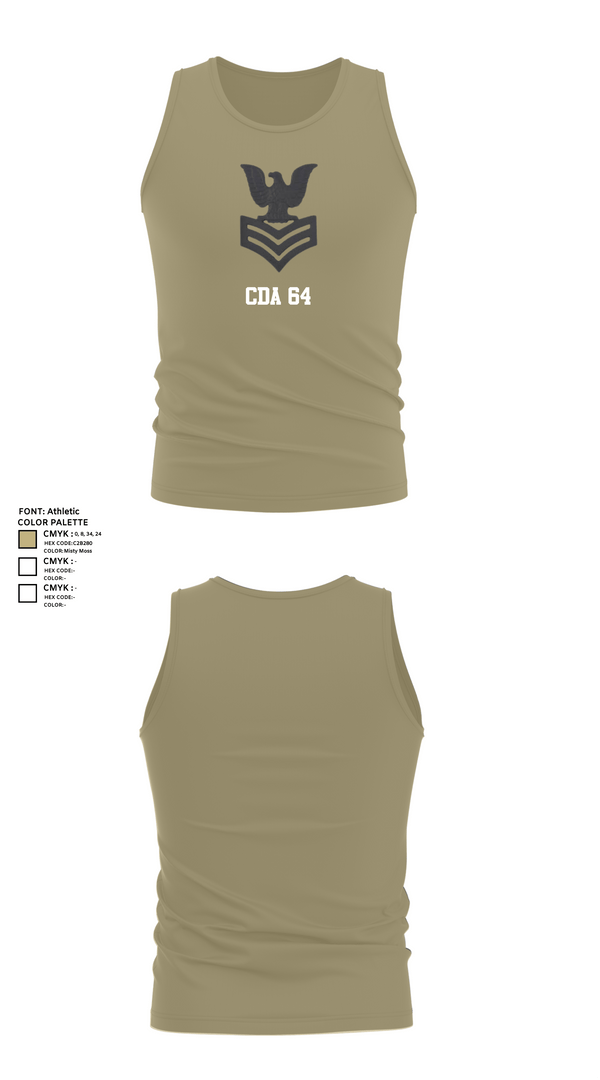 Tank Top, CDA 64, Navy, Teamtime, Team time, sublimation, custom sports apparel, team uniforms, spirit wear, spiritwear, sports uniforms, custom shirts, team store, custom team store, fundraiser sports, apparel fundraiser