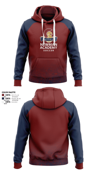 Hoodie, Newman International Academy at Gibbins Senior High School Soccer, Men's Soccer, Teamtime, Team time, sublimation, custom sports apparel, team uniforms, spirit wear, spiritwear, sports uniforms, custom shirts, team store, custom team store, fundraiser sports, apparel fundraiser