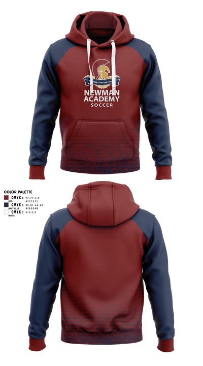 Newman International Academy at Gibbins Senior High School Soccer 64849568 Hoodie - 1