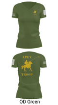 Alpha Troop, 1-221 CAV 34469039 Women's Short Sleeve V-neck Shirt - 46