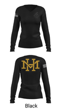 Mount Hebron High School Tennis 87801996 Women's Long Sleeve V-neck Shirt - 13