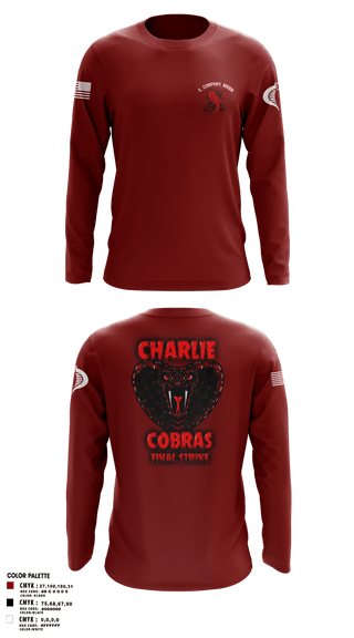 Long Sleeve Performance Shirt, C. Company, MRBn, Army, Teamtime, Team time, sublimation, custom sports apparel, team uniforms, spirit wear, spiritwear, sports uniforms, custom shirts, team store, custom team store, fundraiser sports, apparel fundraiser