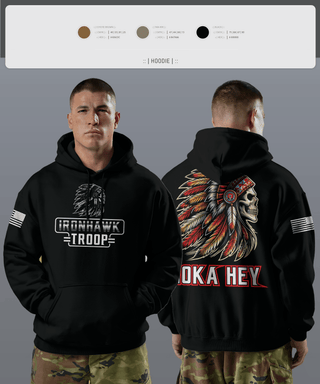 Hoodie, Comanche Squad, Army, Teamtime, Team time, sublimation, custom sports apparel, team uniforms, spirit wear, spiritwear, sports uniforms, custom shirts, team store, custom team store, fundraiser sports, apparel fundraiser