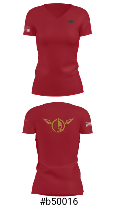 1-40 cav 35802734 Women's Short Sleeve V-neck Shirt - 21