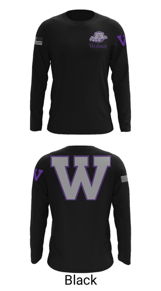 Long Sleeve Performance Shirt, Walnut Middle School, Spirit Store, Teamtime, Team time, sublimation, custom sports apparel, team uniforms, spirit wear, spiritwear, sports uniforms, custom shirts, team store, custom team store, fundraiser sports, apparel fundraiser
