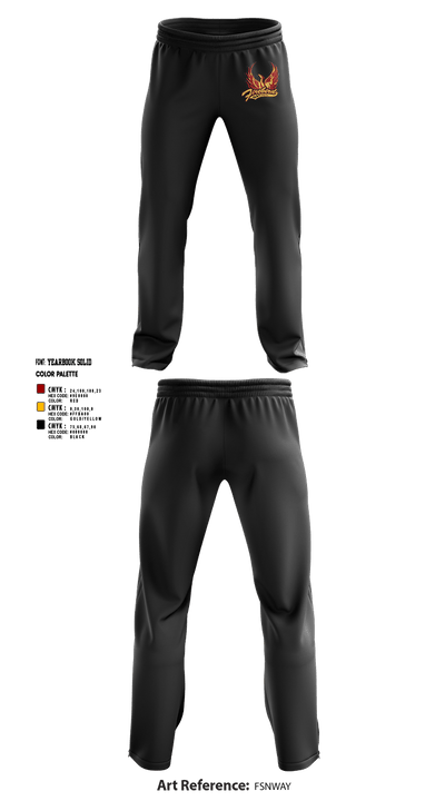 Falcon Middle School Basketball 65038956 Sweatpants - 1
