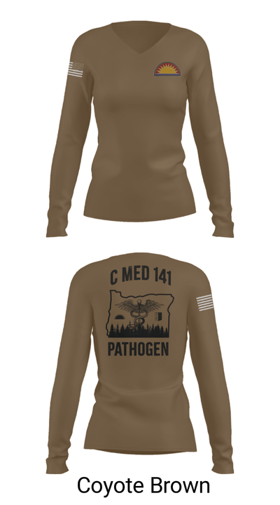 C Med 88701681 Women's Long Sleeve V-neck Shirt - 16