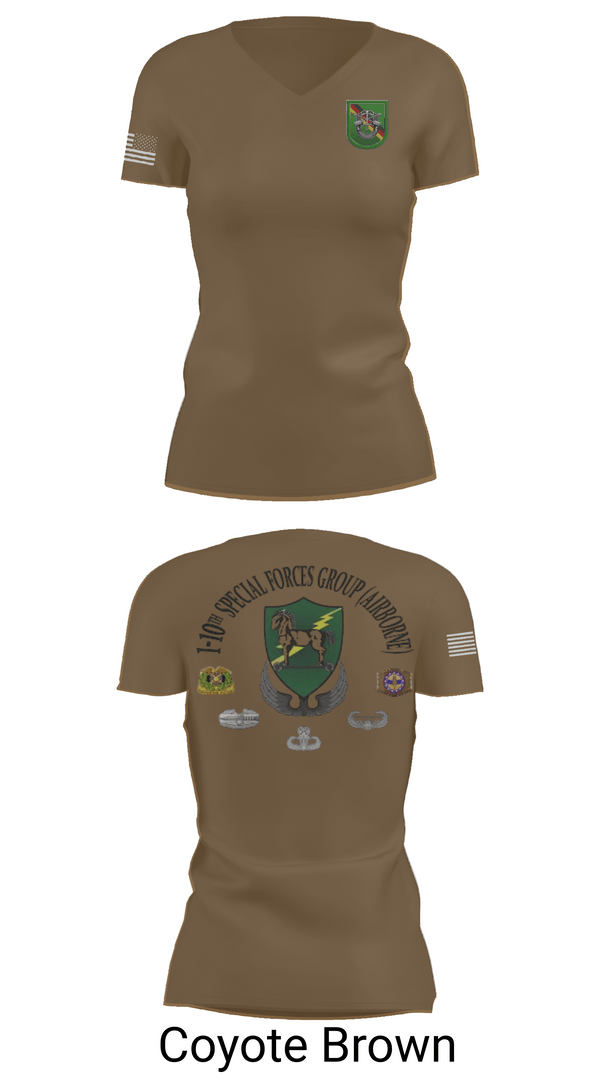 Womens Short Sleeve Vneck Shirt, 1-10 SFG FSC, Army, Teamtime, Team time, sublimation, custom sports apparel, team uniforms, spirit wear, spiritwear, sports uniforms, custom shirts, team store, custom team store, fundraiser sports, apparel fundraiser