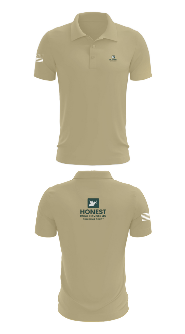 Short Sleeve Performance Polo, Honest Home Services LLC, , Teamtime, Team time, sublimation, custom sports apparel, team uniforms, spirit wear, spiritwear, sports uniforms, custom shirts, team store, custom team store, fundraiser sports, apparel fundraiser