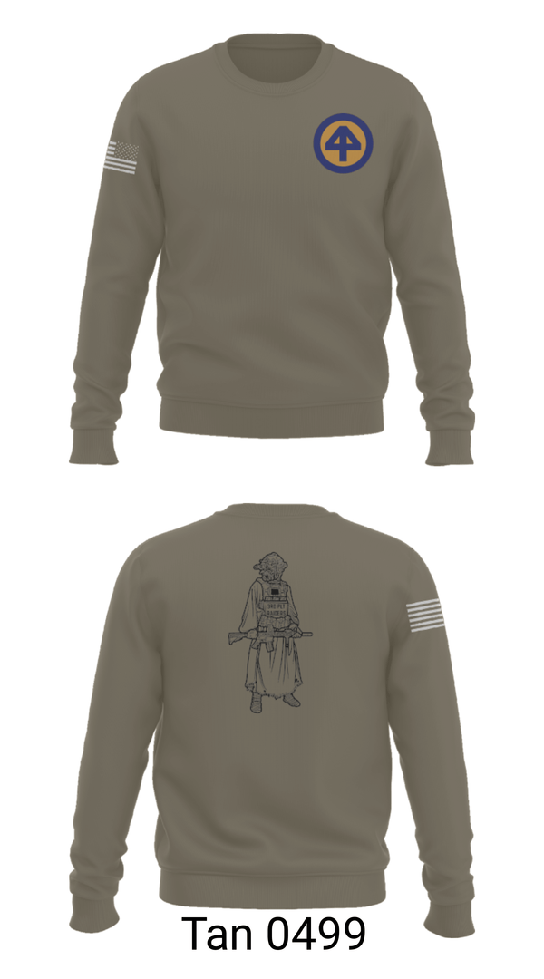 Crew Neck Sweatshirt, A Co 1/1-114th, Army, Teamtime, Team time, sublimation, custom sports apparel, team uniforms, spirit wear, spiritwear, sports uniforms, custom shirts, team store, custom team store, fundraiser sports, apparel fundraiser