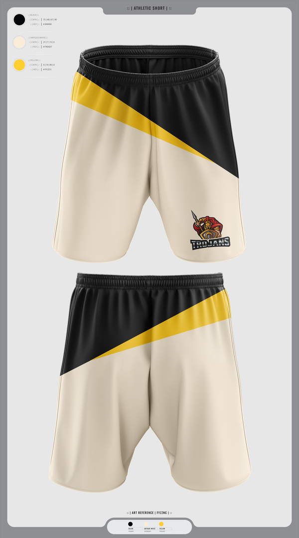 Athletic Shorts With Pockets, TROJANS, Wrestling, Teamtime, Team time, sublimation, custom sports apparel, team uniforms, spirit wear, spiritwear, sports uniforms, custom shirts, team store, custom team store, fundraiser sports, apparel fundraiser