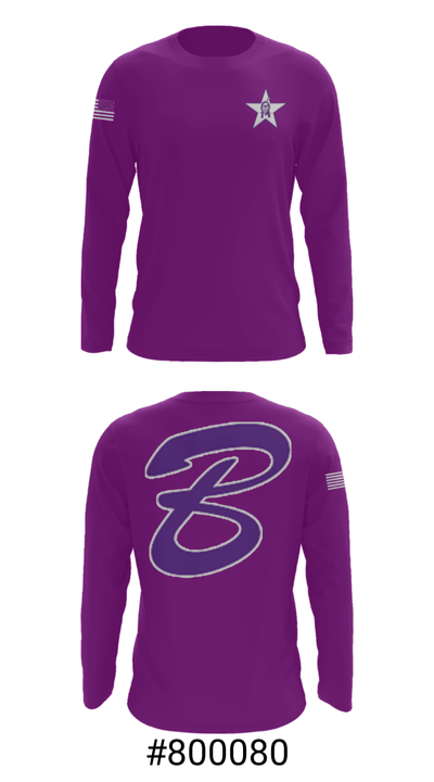 Bottineau High School 26399296 Long Sleeve Performance Shirt - 18